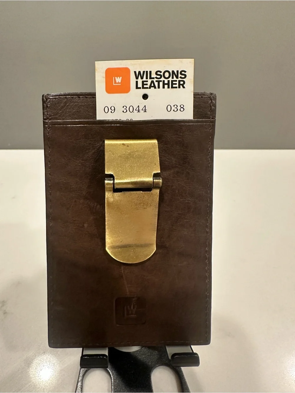 Wilsons Leather Brown ID Card Holder Wallet